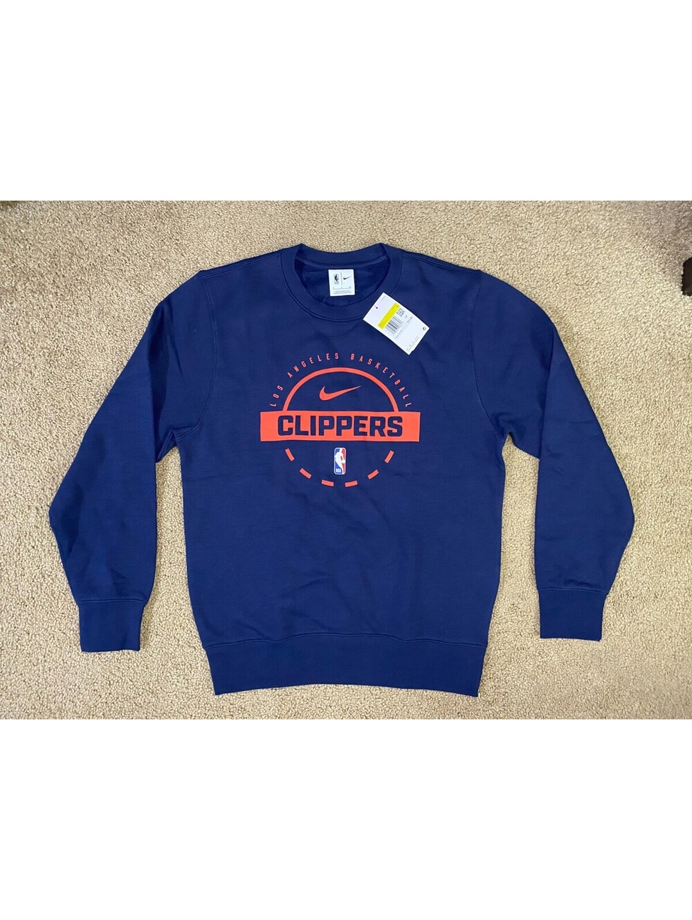 Los Angeles Clippers Sweatshirt Mens Small Blue Nike Basketball NBA Pullover